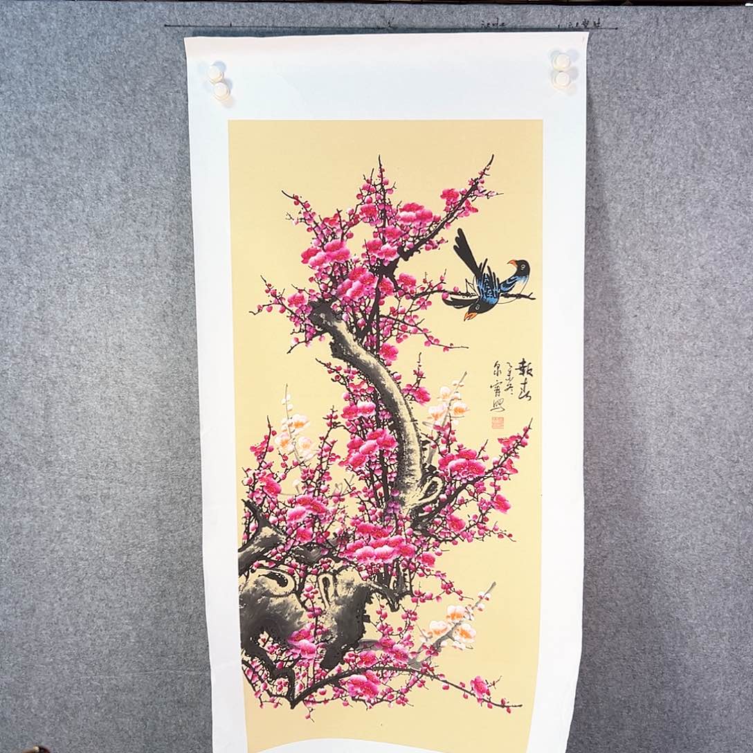 国画514 花鸟也可以用这种颜色