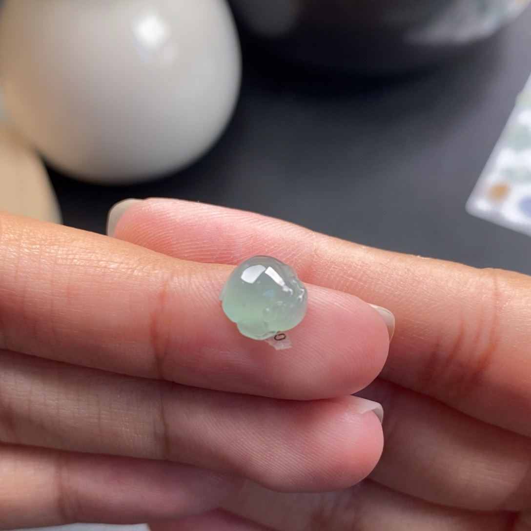 翡翠裸石冰胶金蟾