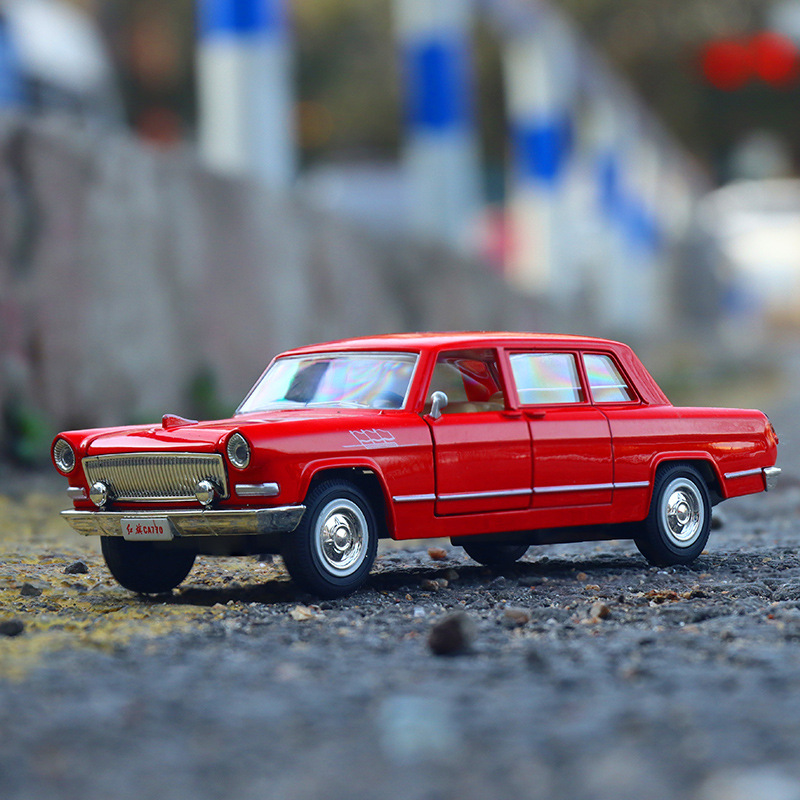 清仓马珂垯1/32红旗CA770合金汽车模型复古老爷车声光回力玩具