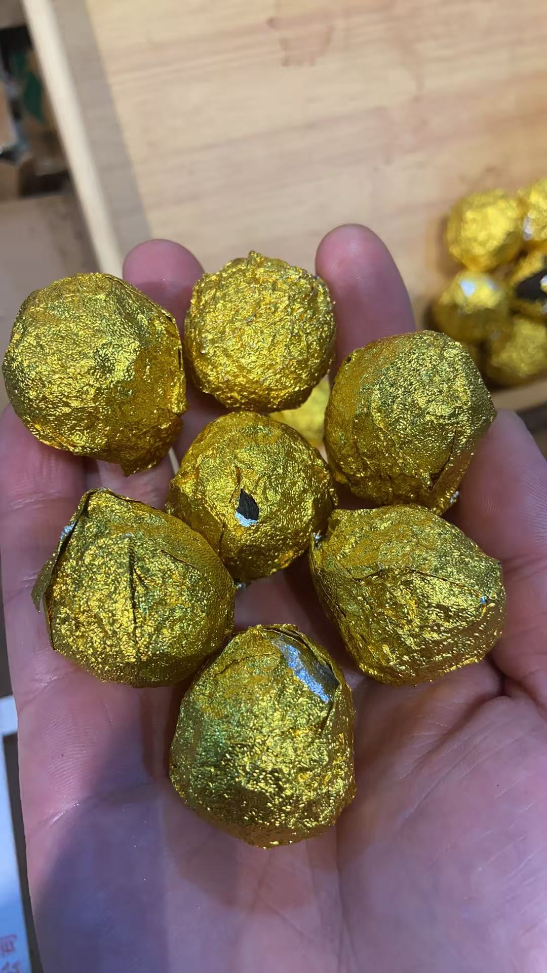 【刮风寨 熟茶龙珠】100克 手工龙珠 2016年