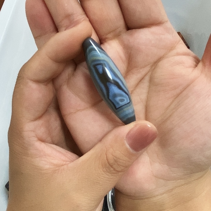 青***玉玛瑙/玉髓未镶嵌颈饰