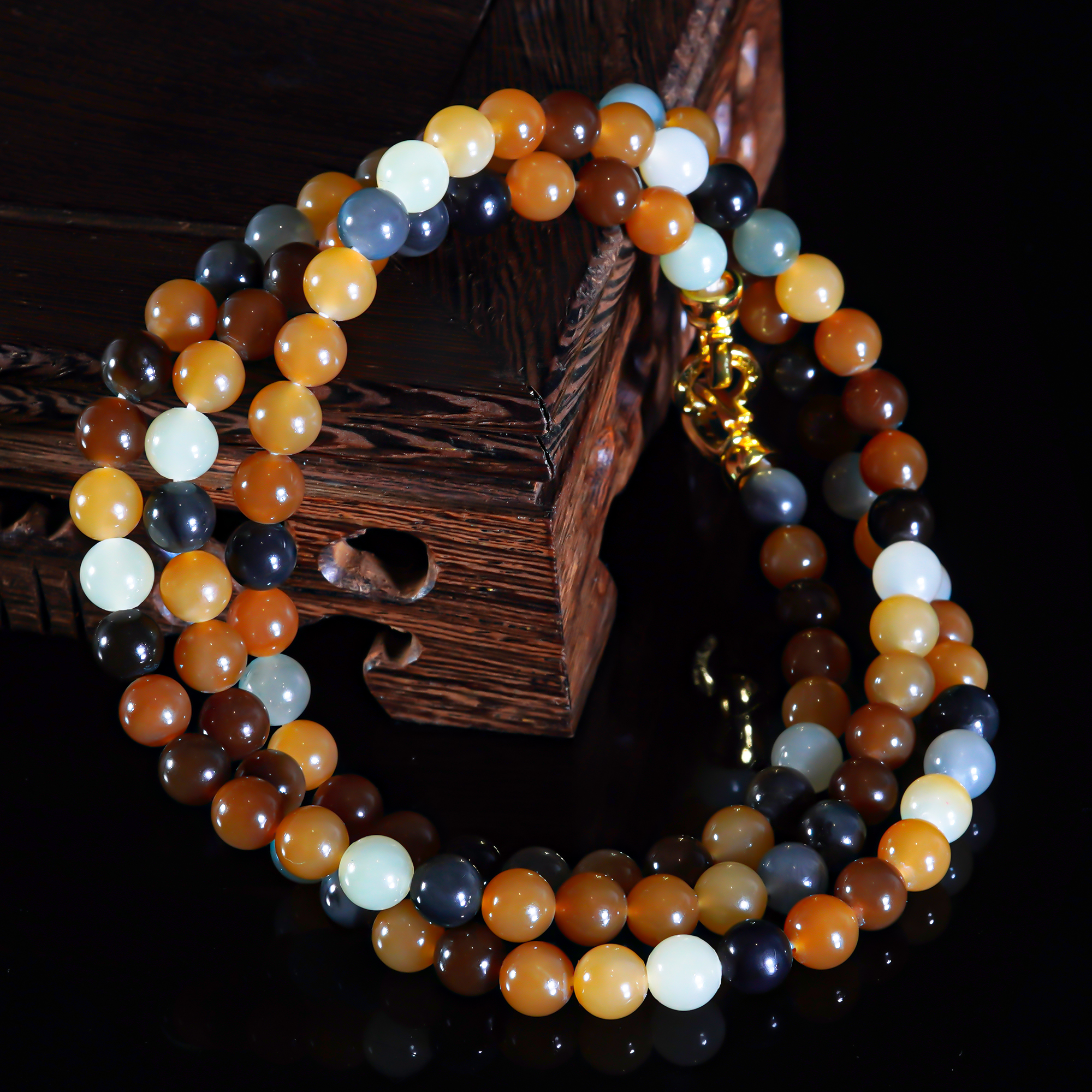 LOT.016和田玉多宝项链/X1224