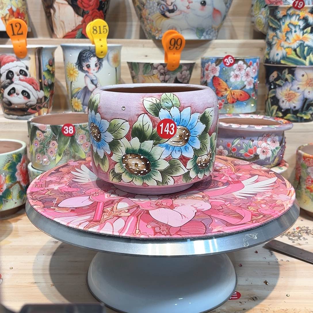 紫砂花盆手工花盆默认微瑕11.5/11.5