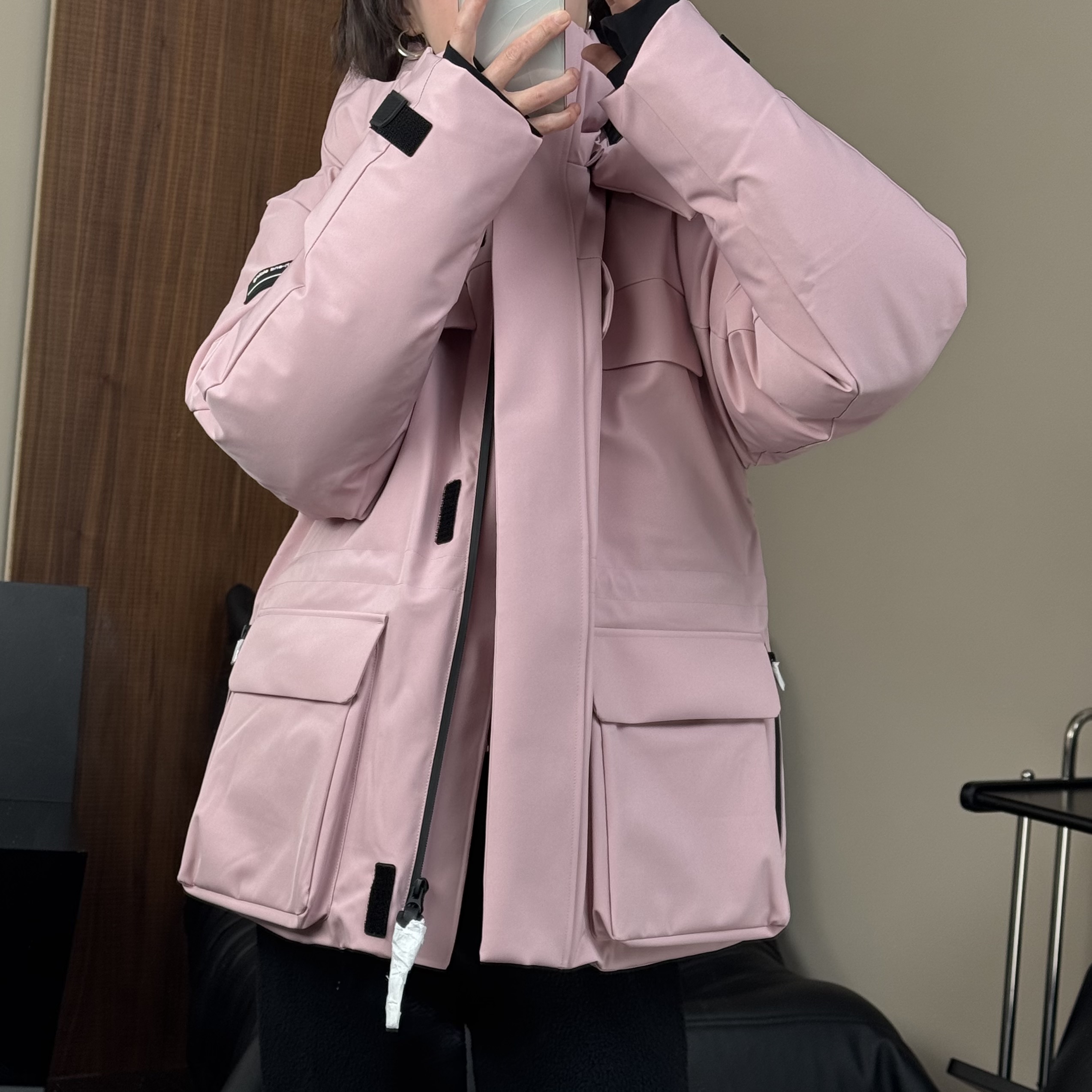 【清】24094  严寒地区【可机洗】防暴雨防湿气反渗 女士羽绒服滑雪服