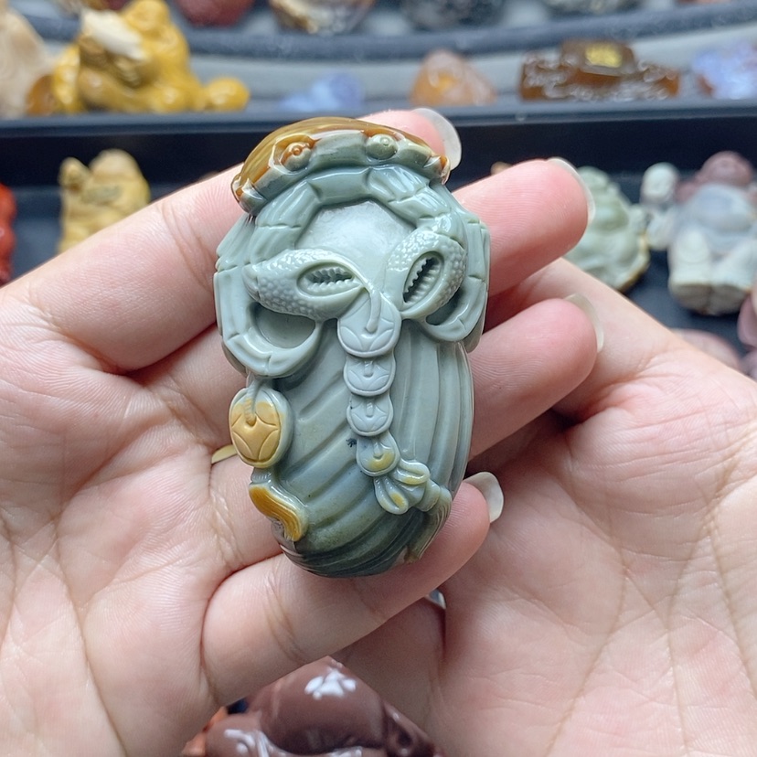 【闪购商品】定制石英质玉吊坠未镶嵌