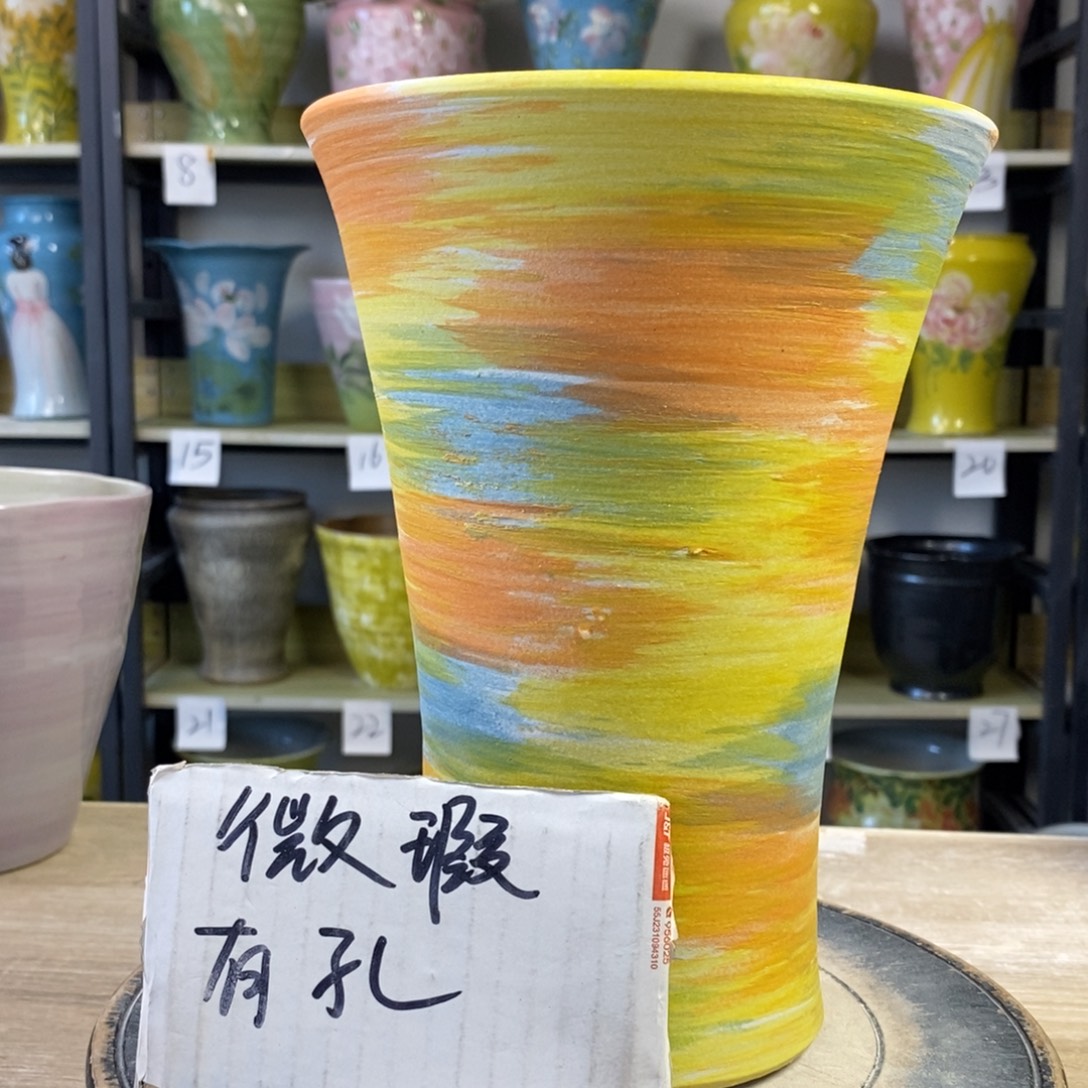 景德镇手工手绘陶瓷花盆