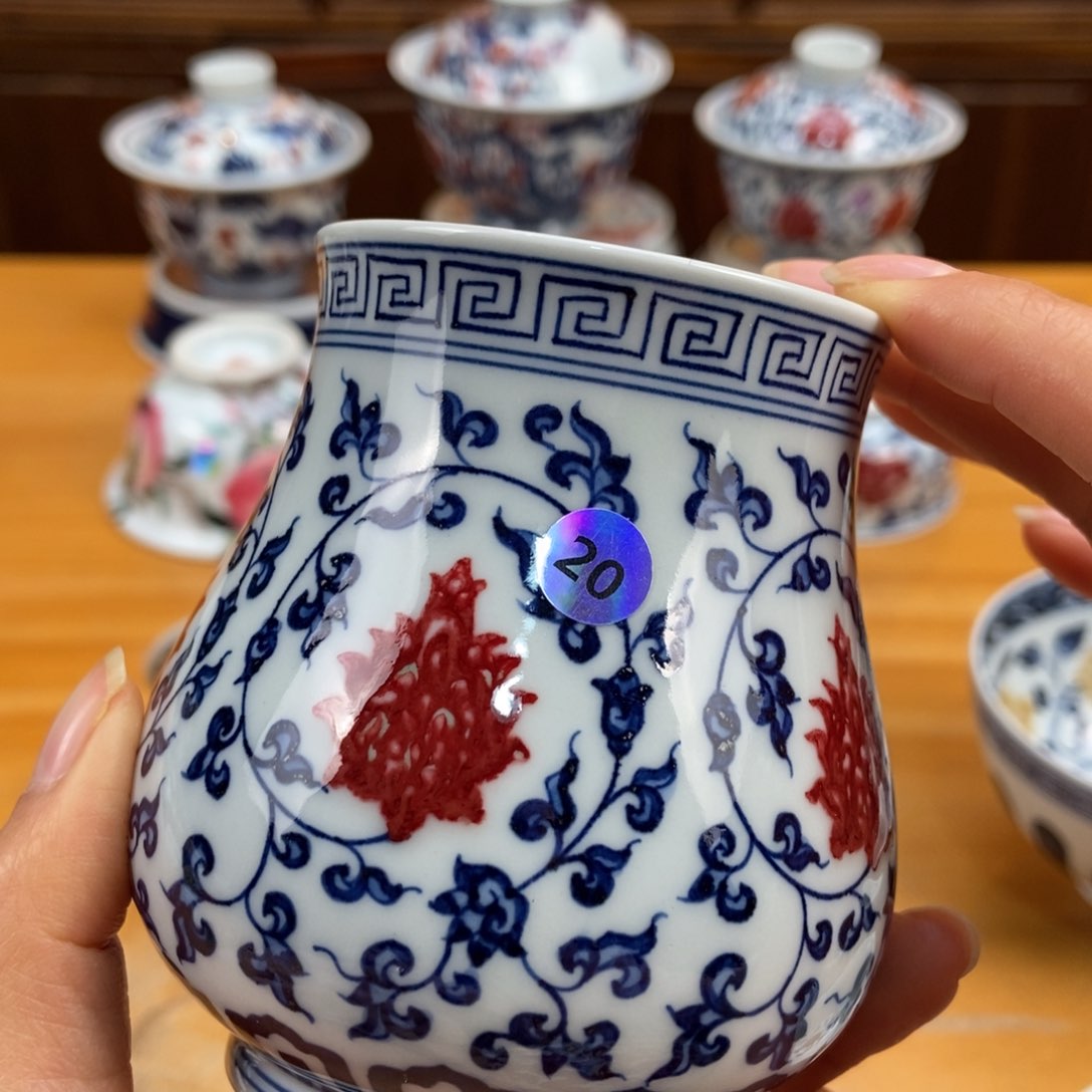 手绘现代茶具非古董