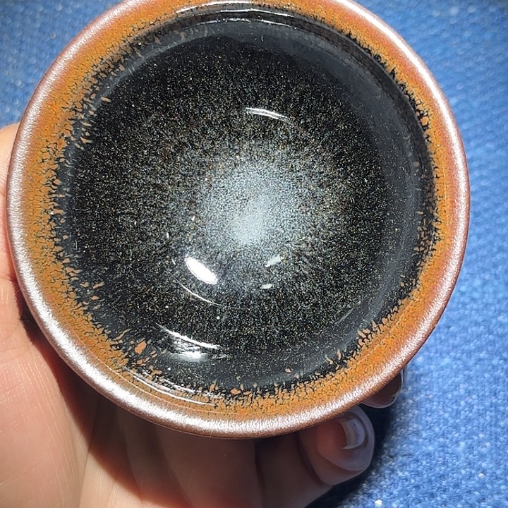茶盏龙窑柴烧高端主人杯乌金