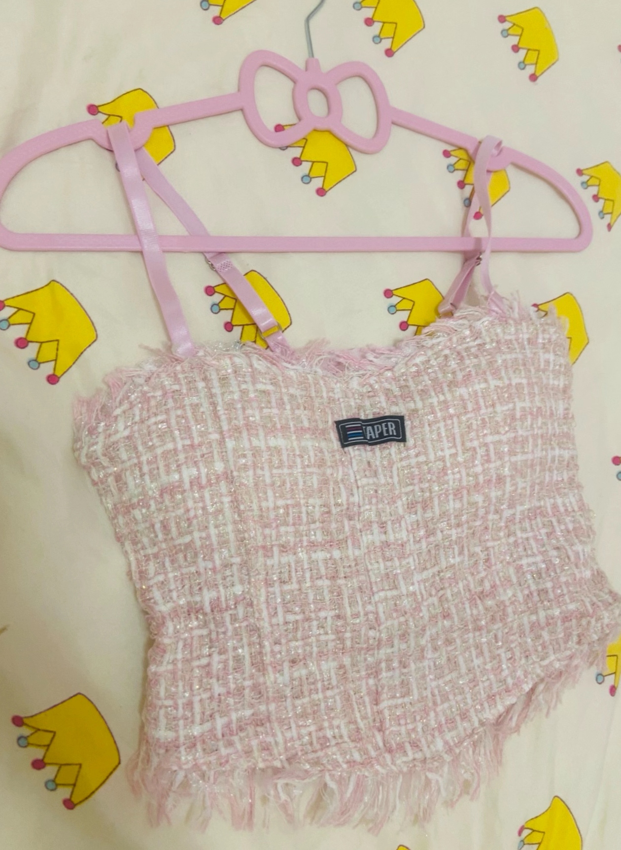 夏季小香风编织流苏美背吊带抹胸内搭外穿女式背心