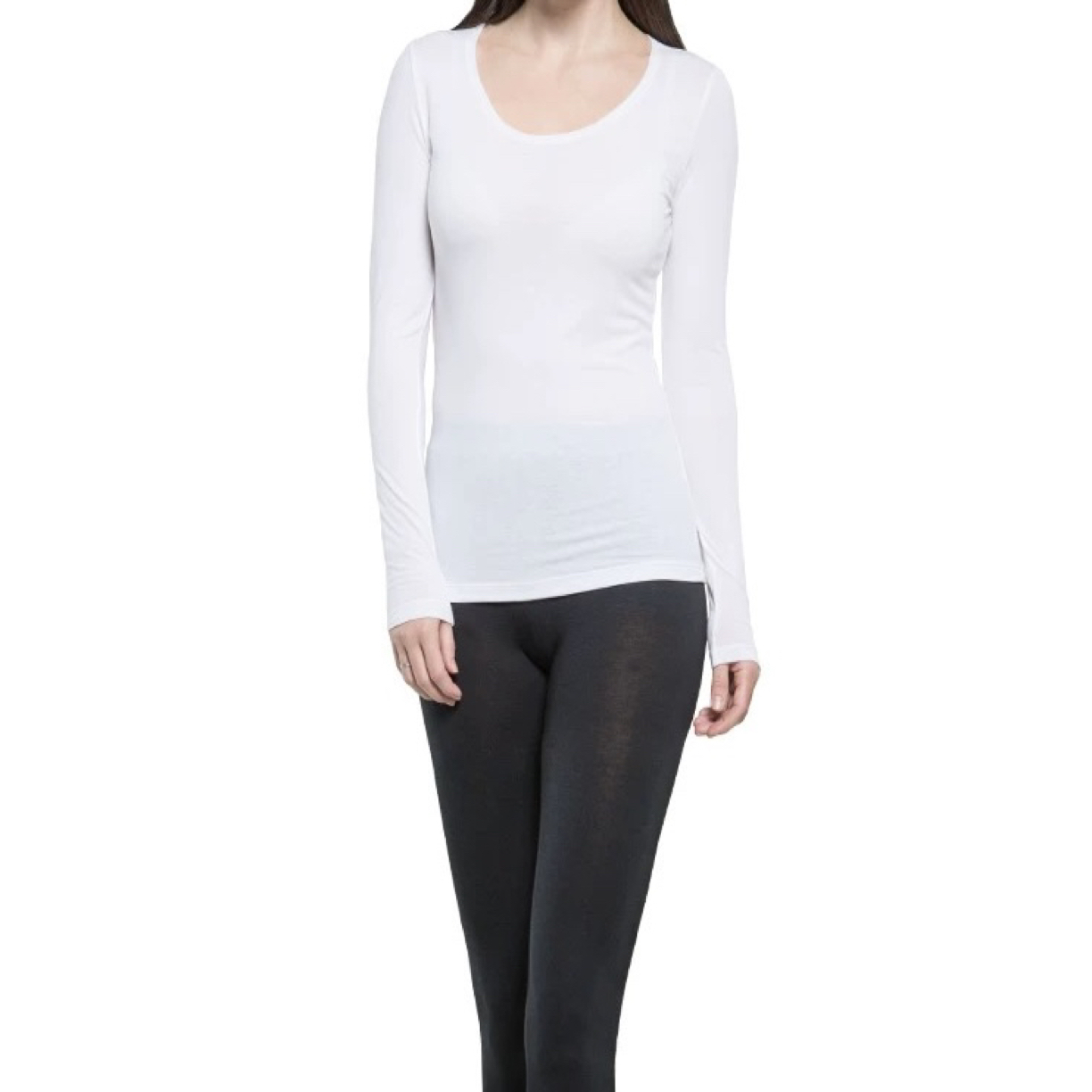 5551 32D家圆领恒温保暖必备修身百搭打底T恤