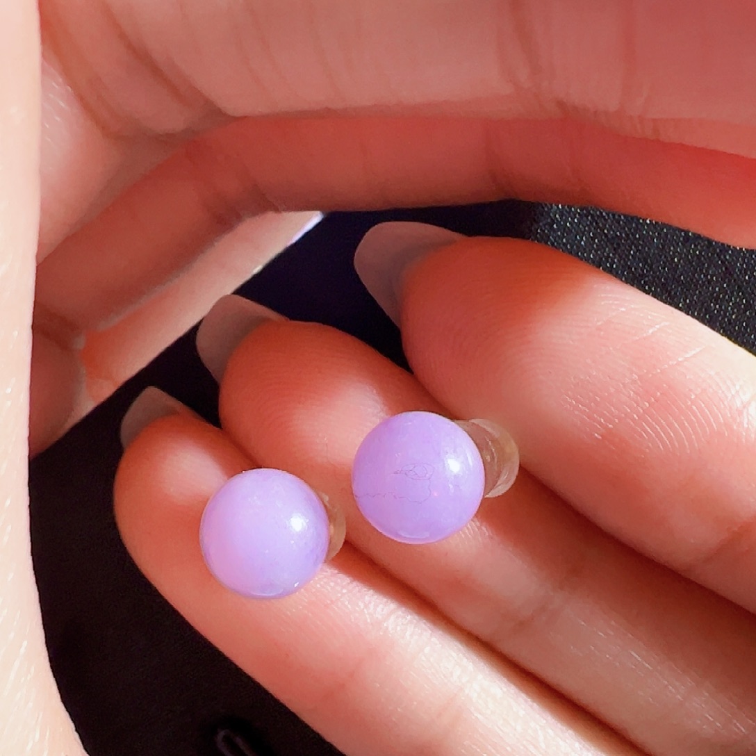 翡翠18K金镶嵌耳饰签收后24小时鉴赏期