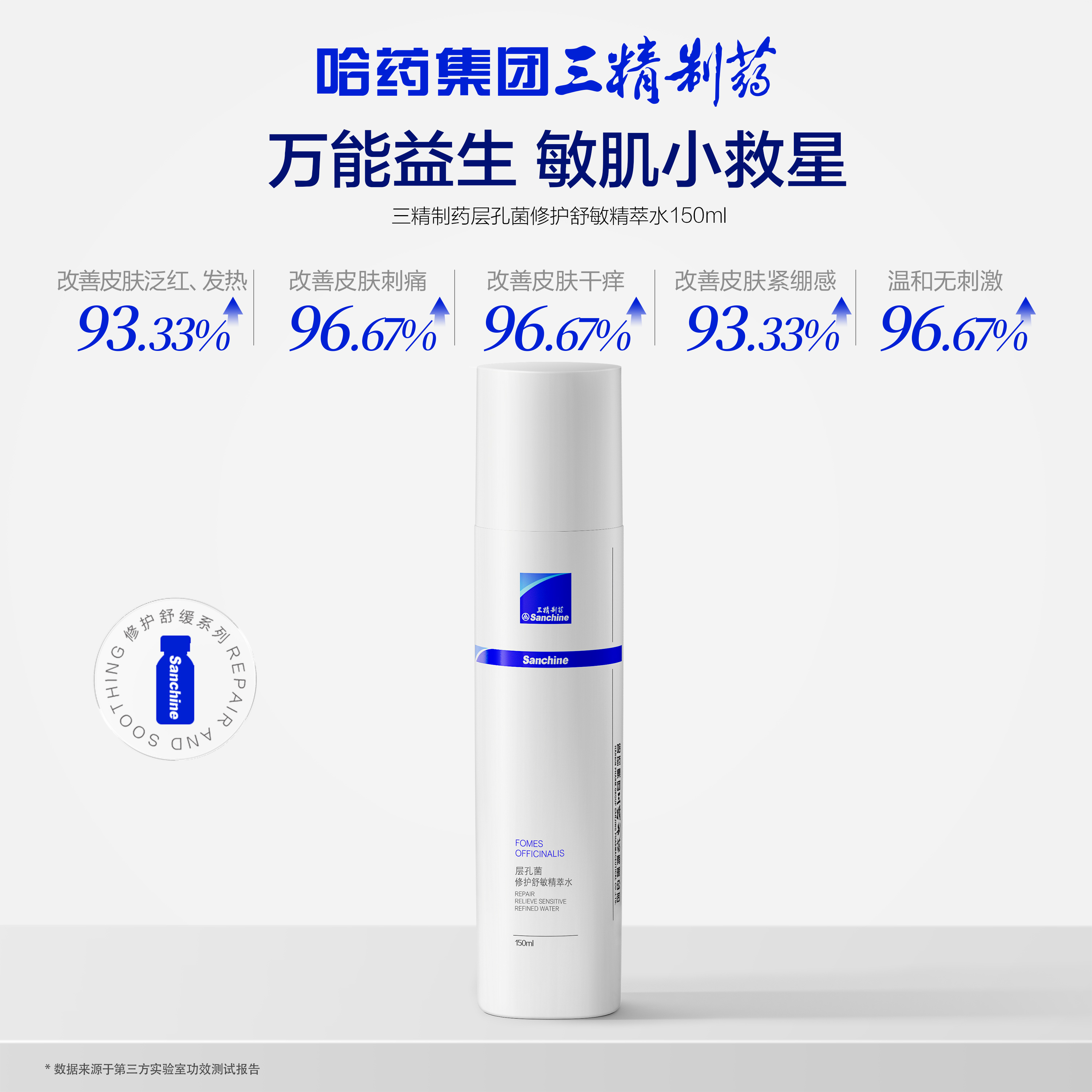 【舒缓修护】三精制药层孔菌修护舒敏精萃水