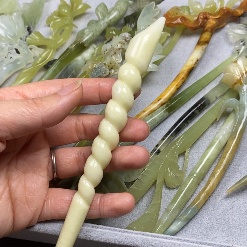 【闪购商品】蛇纹石玉挂件耳饰耳环项链发簪未镶嵌