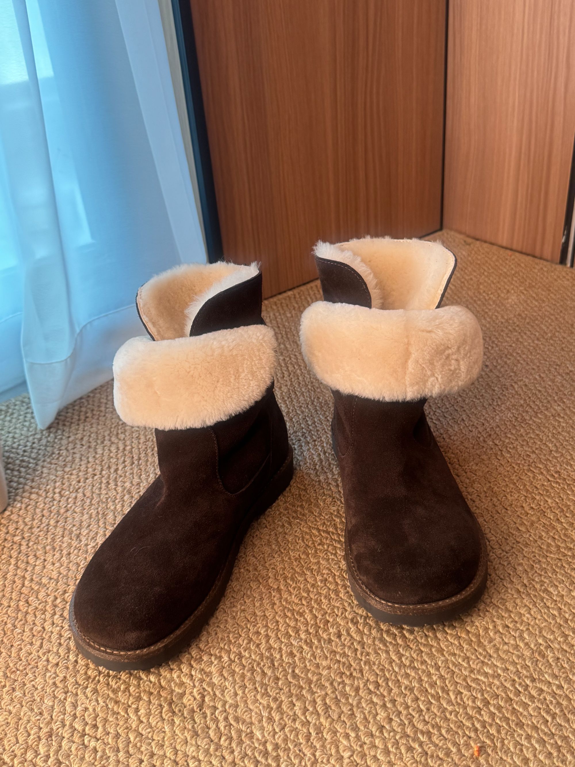 【温暖包裹】两穿勃肯雪地靴3cm羊皮毛一体+牛反绒2025冬季时尚百搭