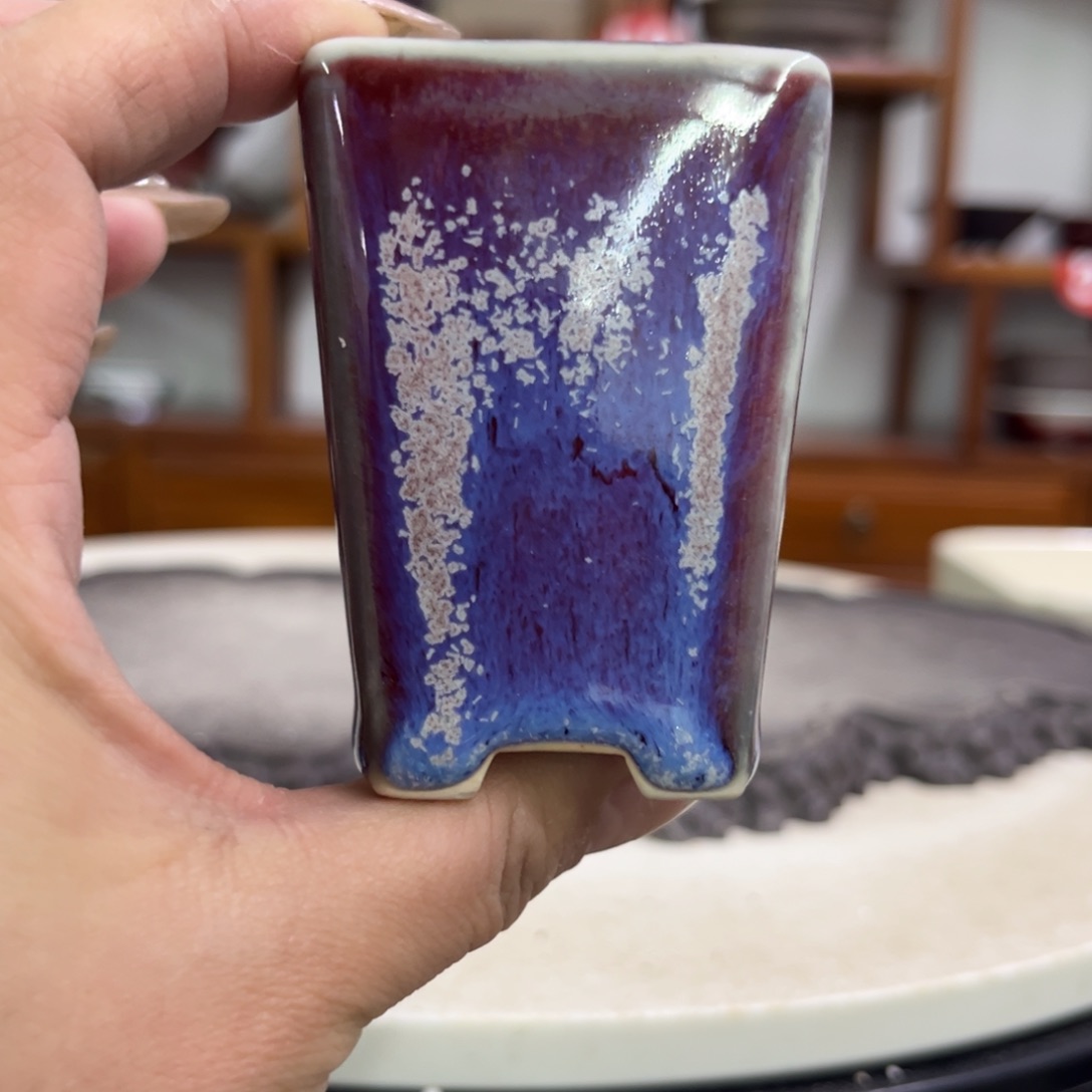 紫砂花盆瑕疵7-5。。