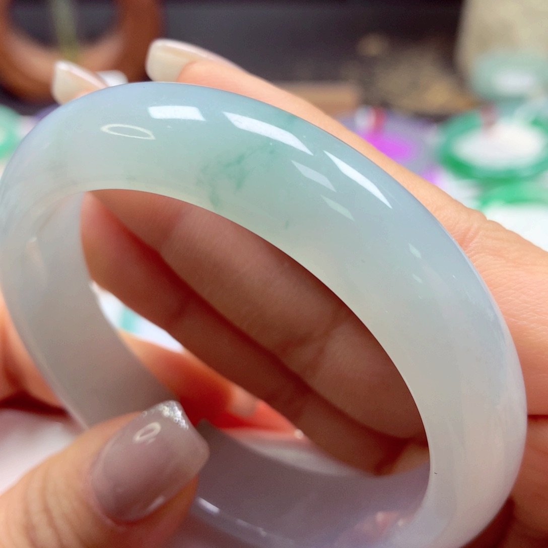 翡翠手镯未镶嵌54正3号88