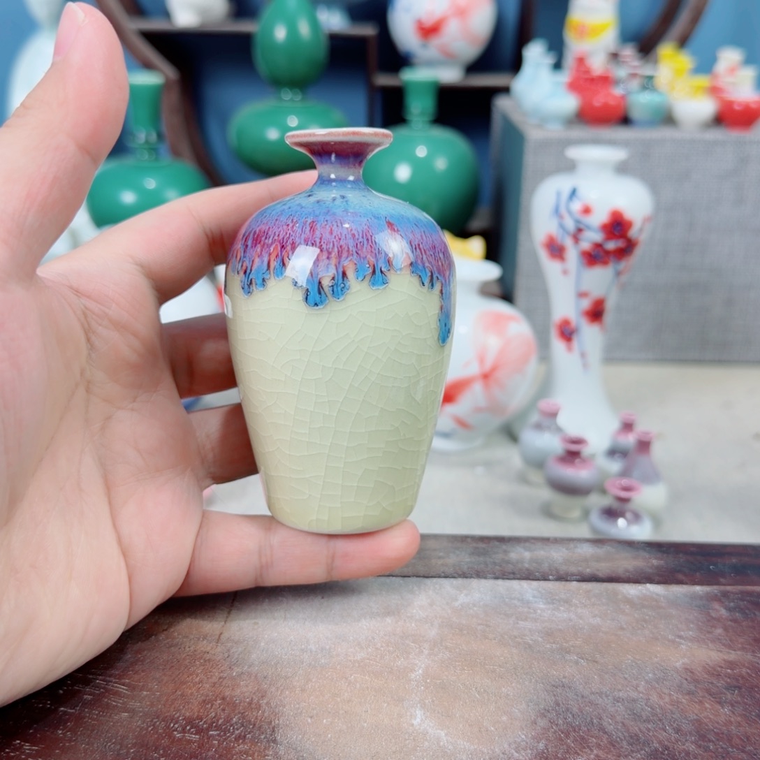 陶瓷手工小花器摆件