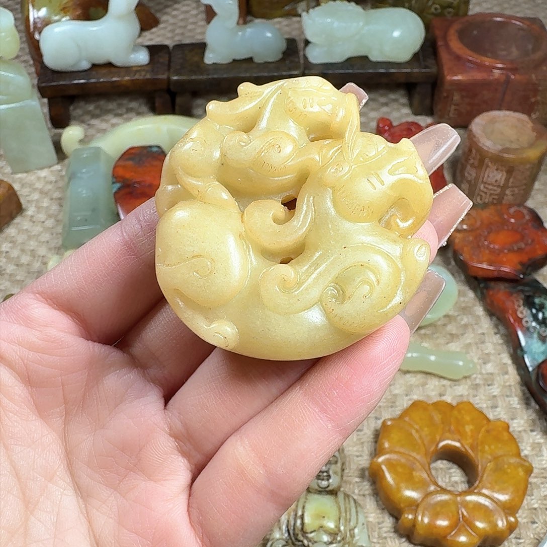 白玉菩提吊坠挂件