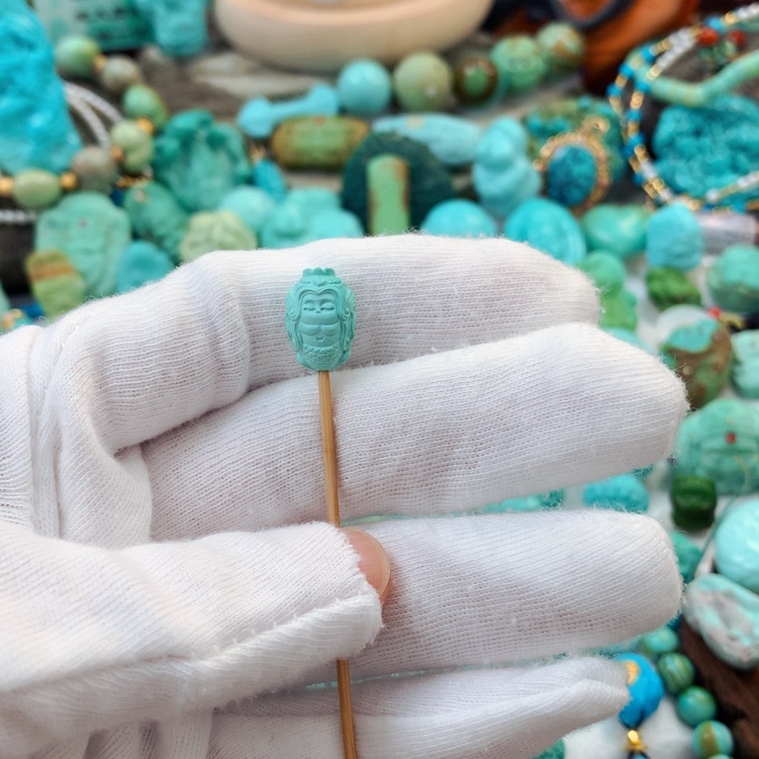 未镶嵌绿松石珠宝半成品