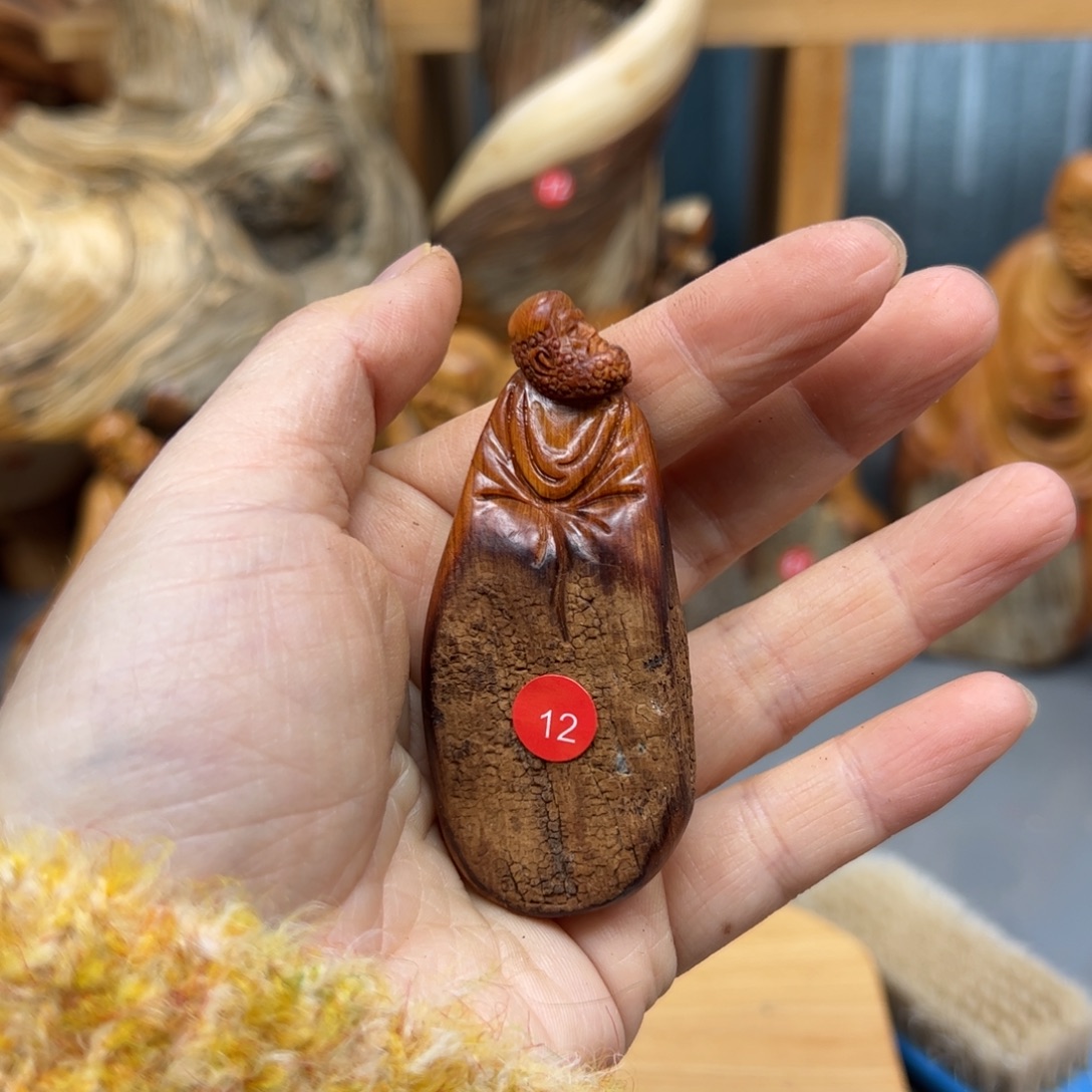 皇***静柏木崖柏木摆件手把件，26