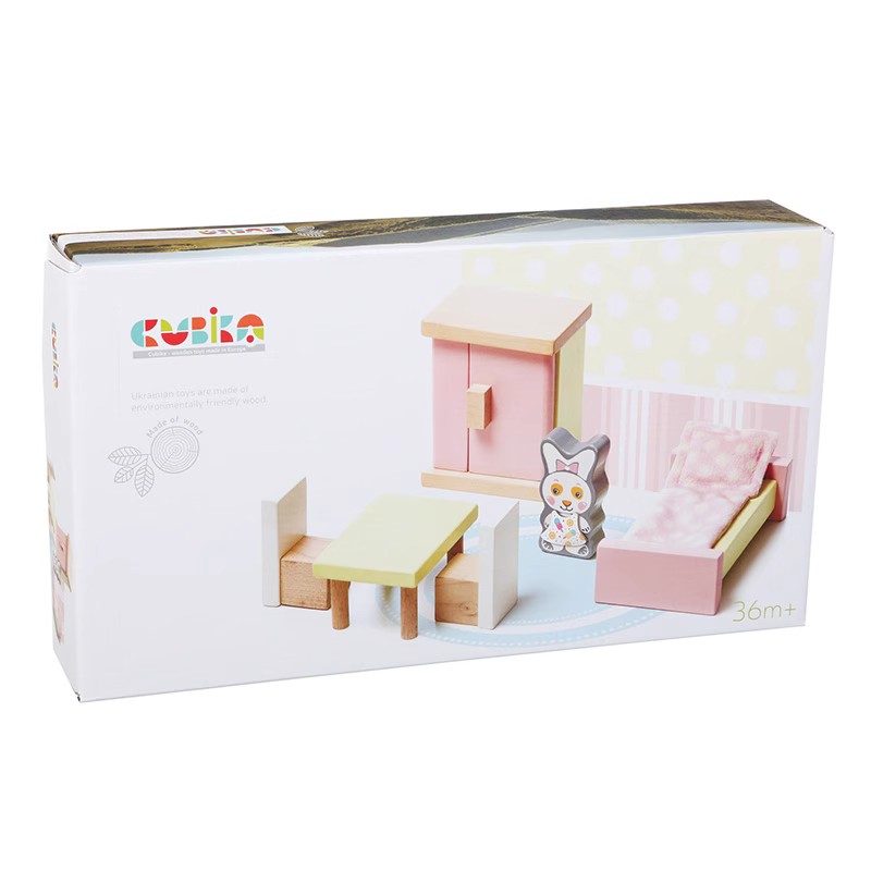 Cubika欧洲进口木质家具套装玩具家具套装沙发柜衣橱等益智玩具