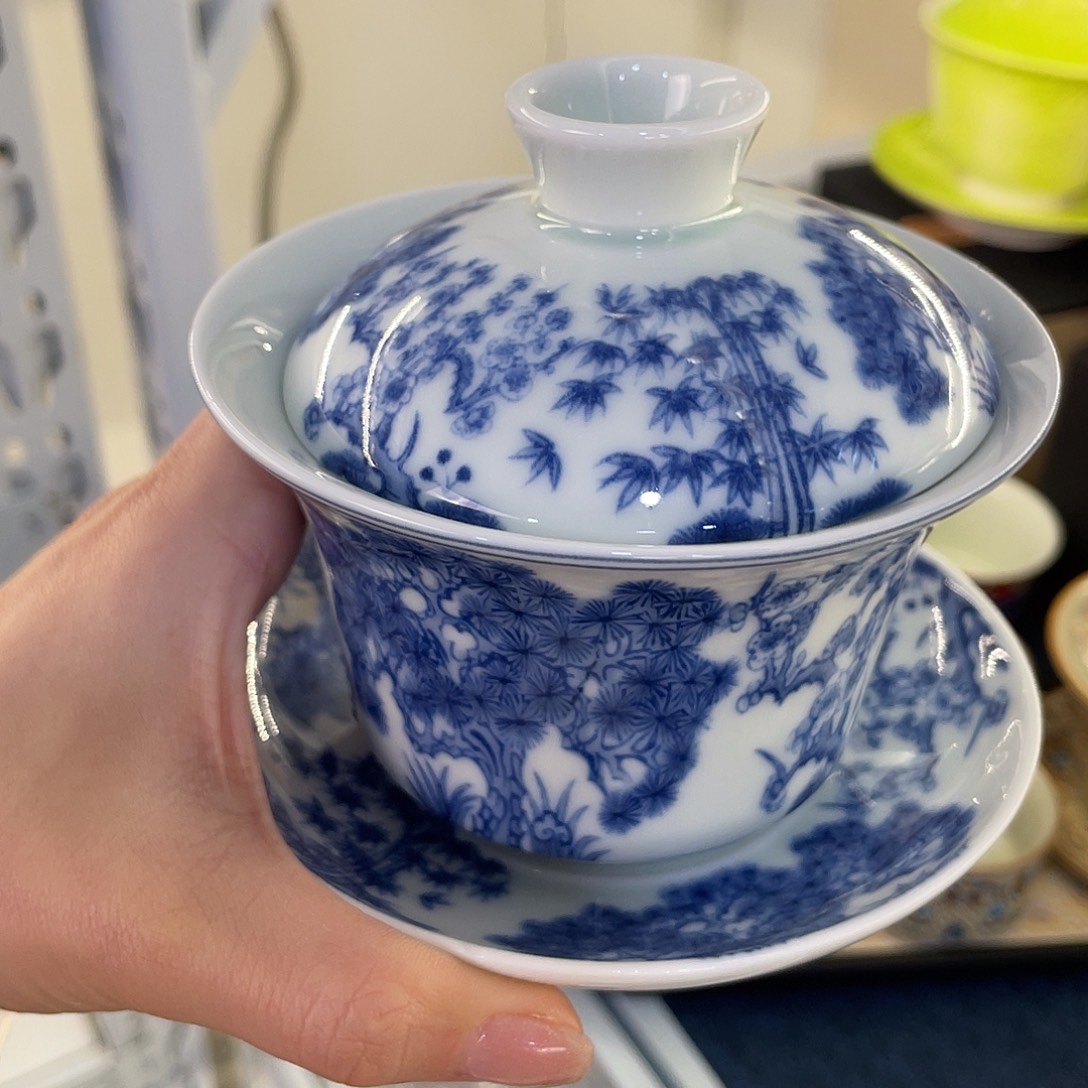 陶景德陶瓷盖碗茶具