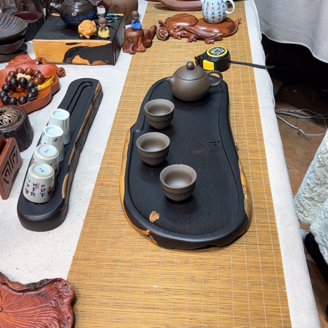 紫光檀实木湿泡茶盘