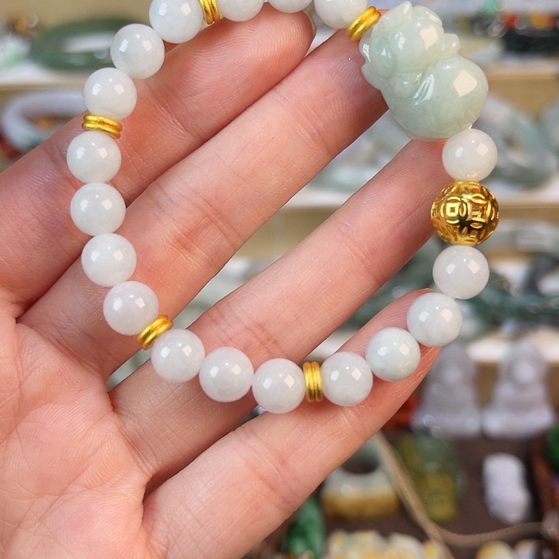 翡翠未镶嵌手链手链