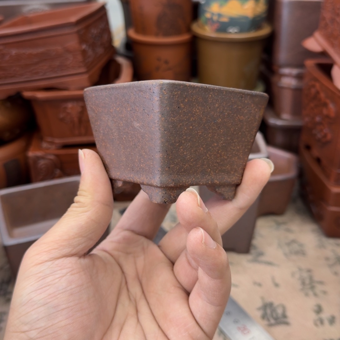 紫砂花盆宜兴紫砂正品花盆6.5x4
