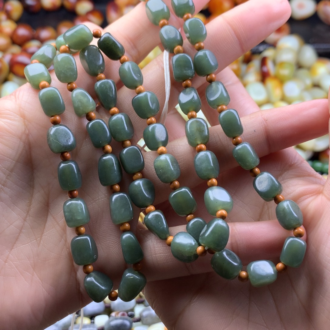 和田玉未镶嵌手链