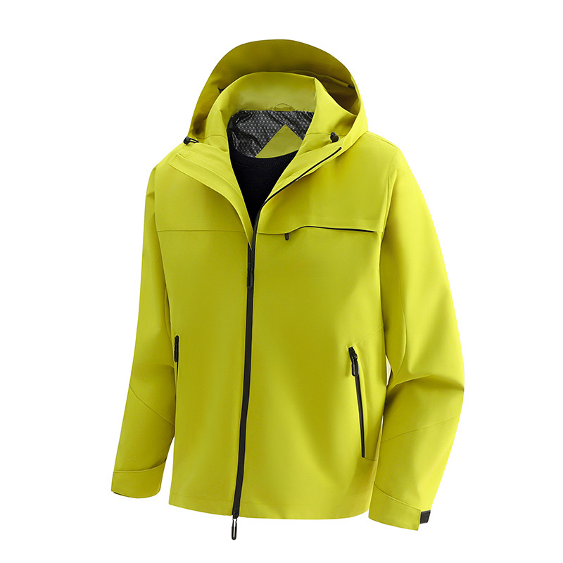 [奥莱撤柜】男女同款可拆卸羽绒内胆情侣防风防水三合一纯色冲锋衣