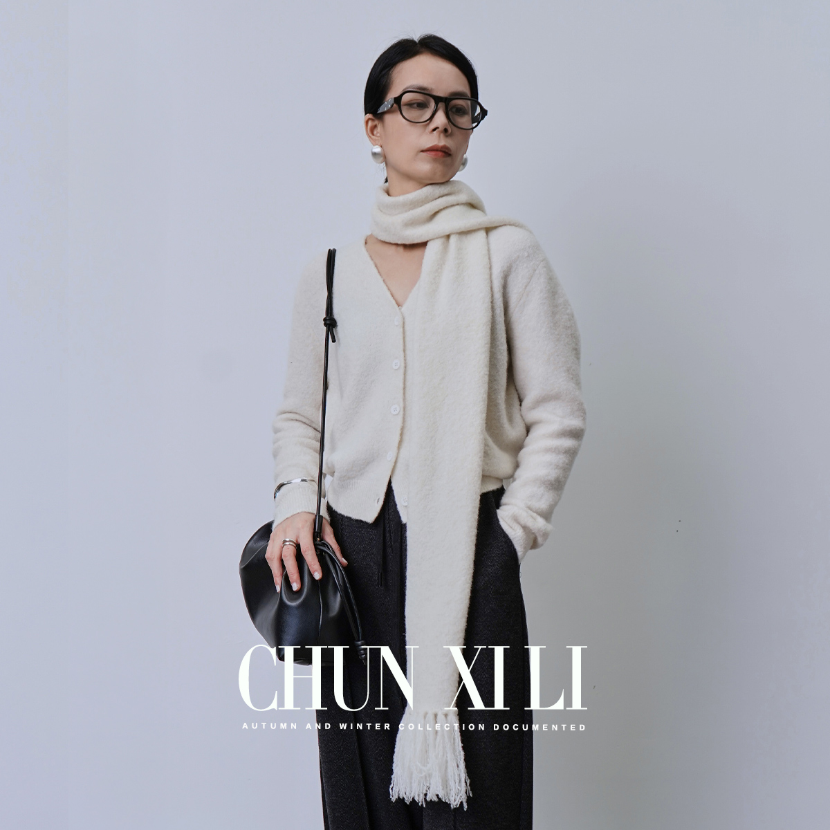 CHUNXILI/春熙里 纯色羊毛围巾 秋冬时尚饰品D00SP44056