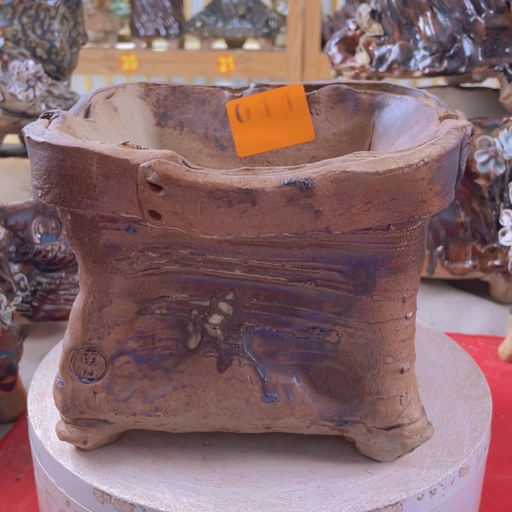 紫砂花盆景德镇陶瓷011