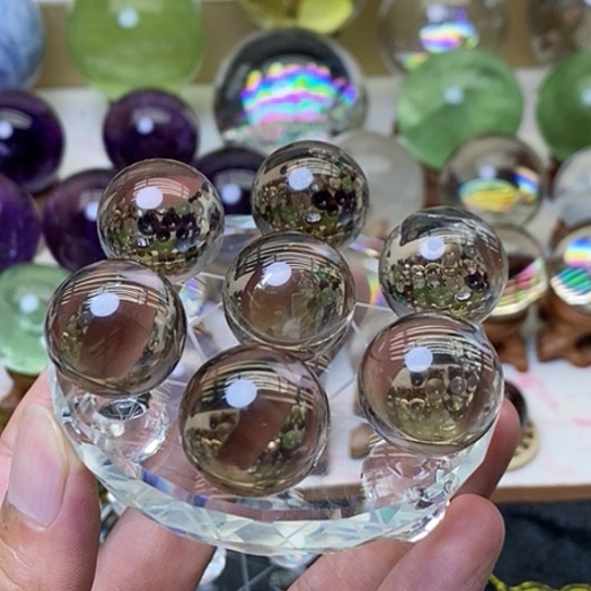 未镶嵌珠宝半成品水晶茶水晶七星阵