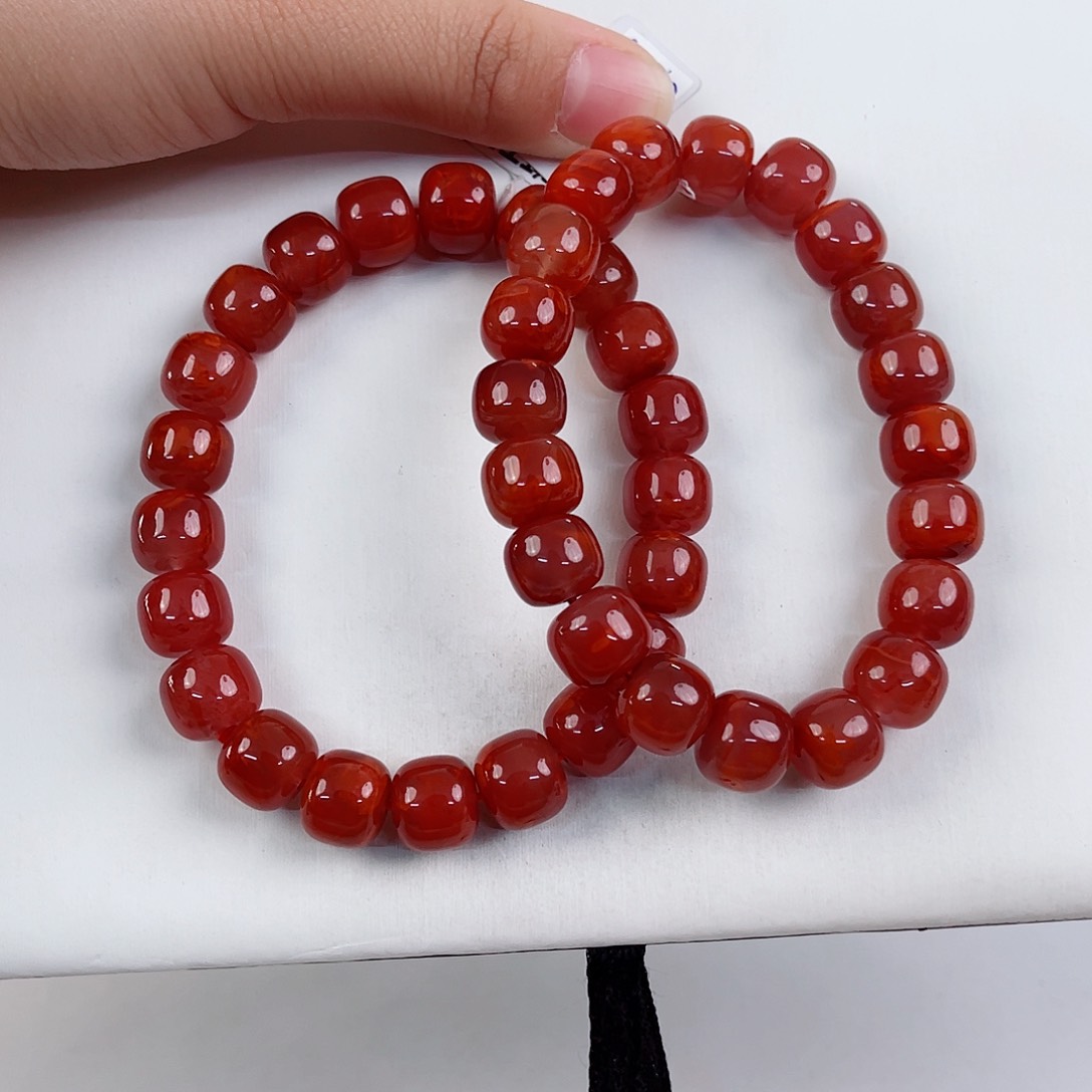 南红玛瑙未镶嵌瓦西老型单圈11mm（多样式发其一）