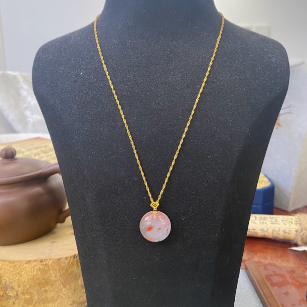 链子925银珐琅 指定冰飘款k18吊坠9-2