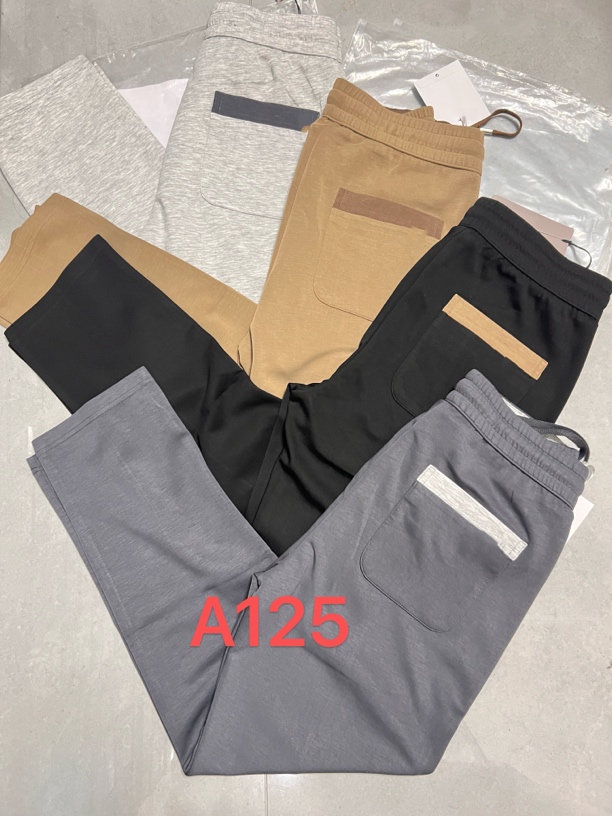 A125 奥 夏季新款百搭休闲裤男士薄款时尚纯色简约舒适