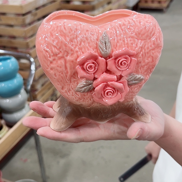 有孔.凑满10元发货多肉陶瓷花盆！