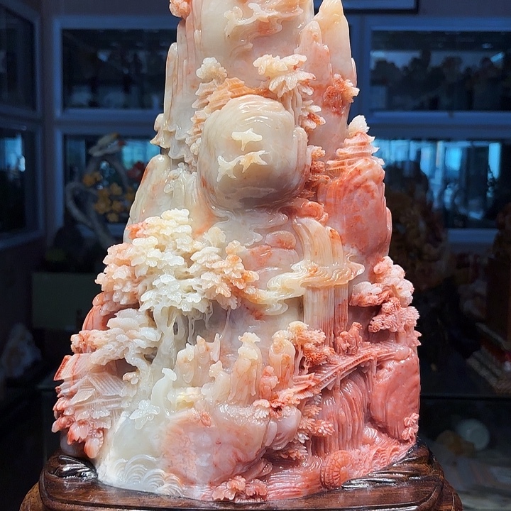 福***皮寿山石寿山石雕刻工艺品