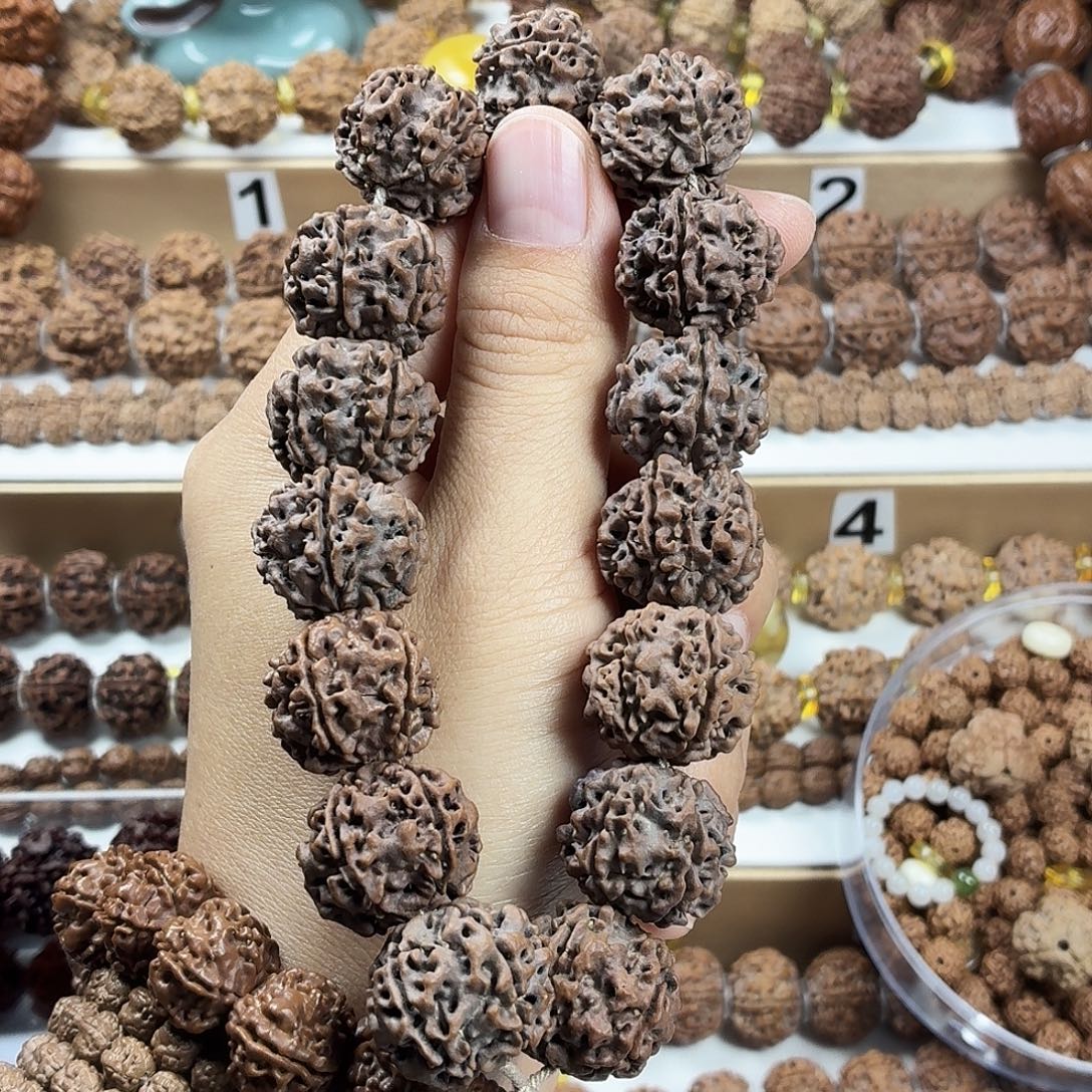 金刚菩提手串精品梅花蜂窝