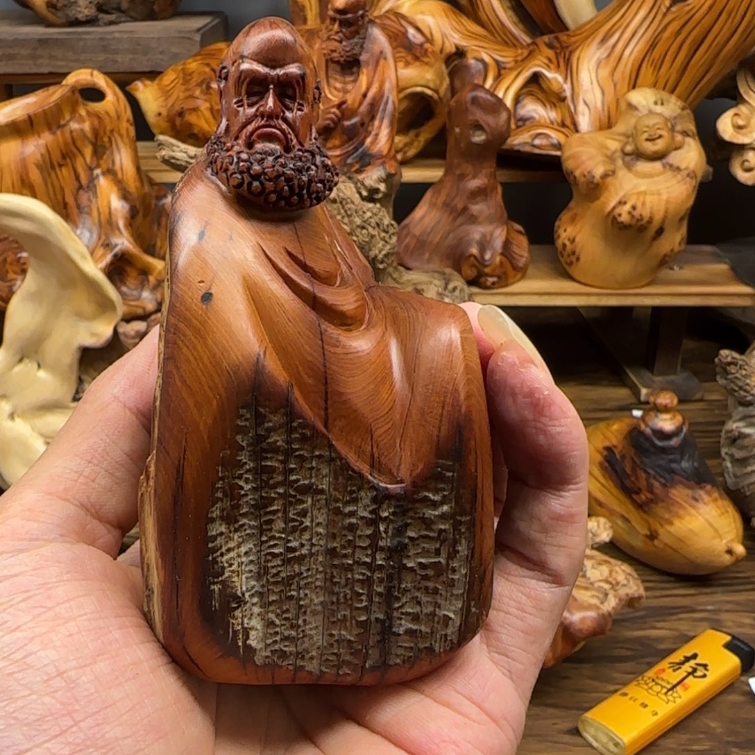 范***萨柏木太行崖柏手把件8888888