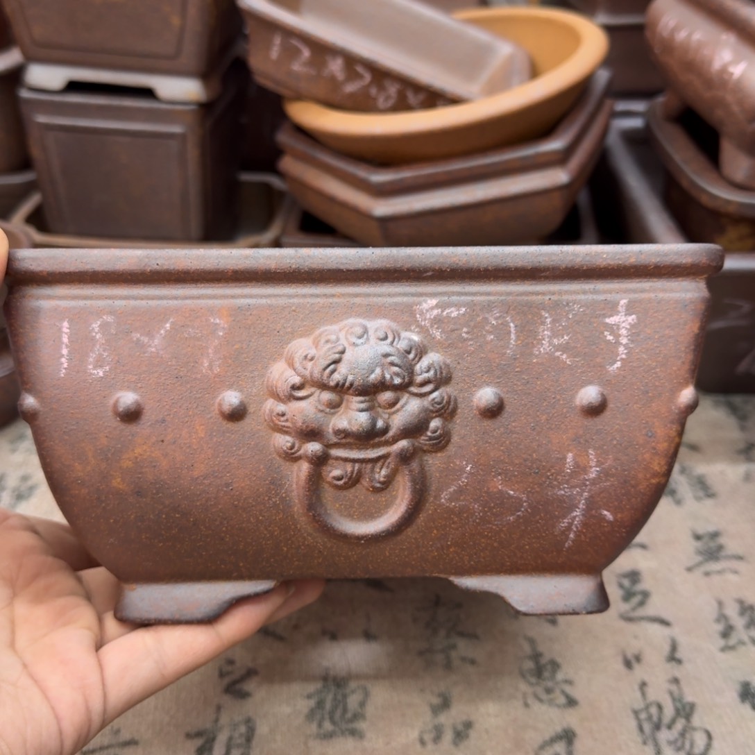 紫砂花盆61号宜兴紫砂正品18x8