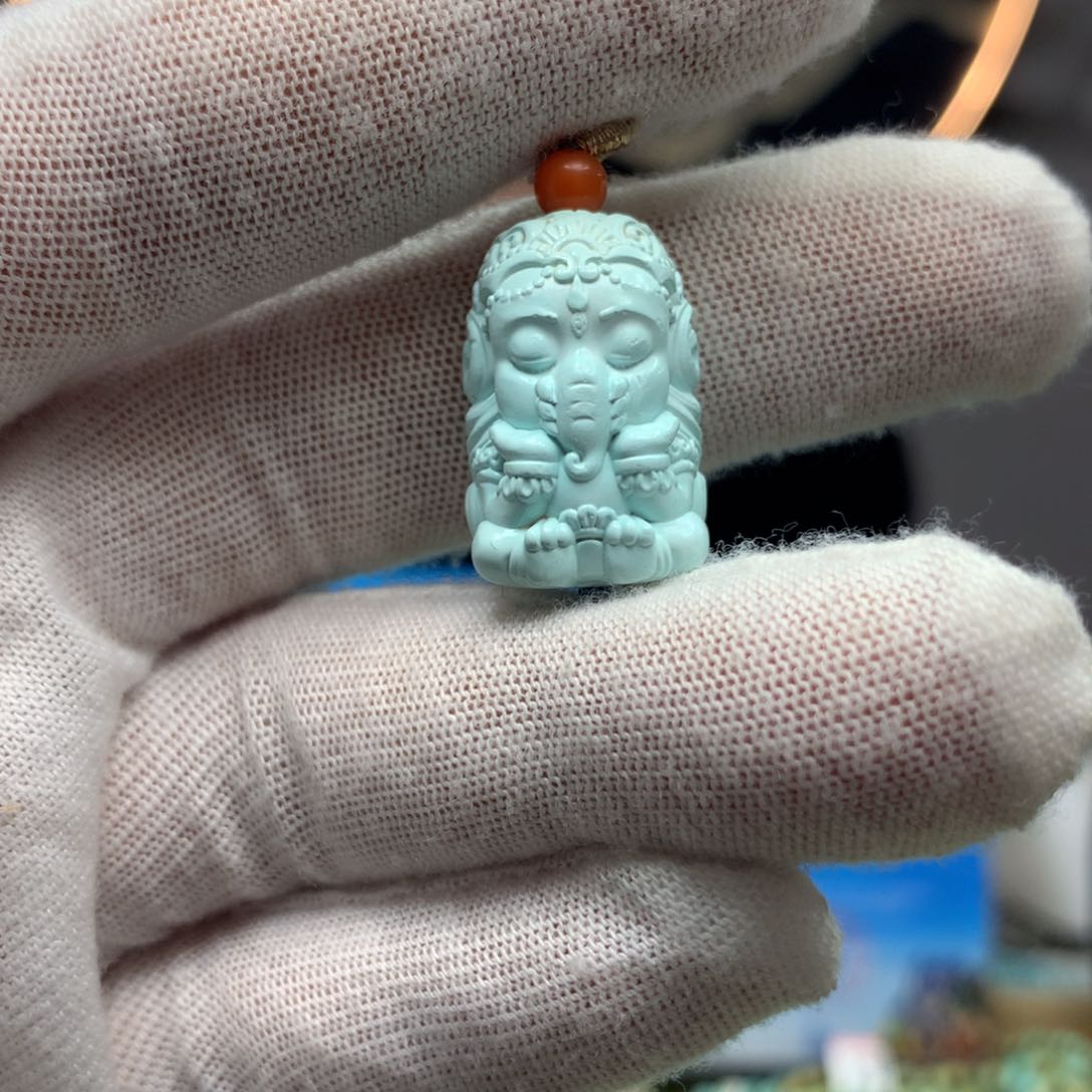 绿松石挂件未镶嵌