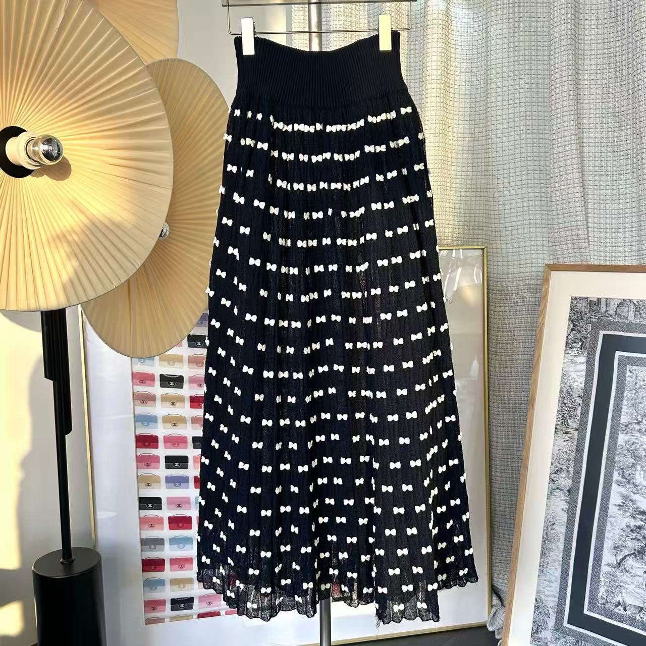 99新 Chanel/香奈儿 针织蝴蝶连衣裙36码 