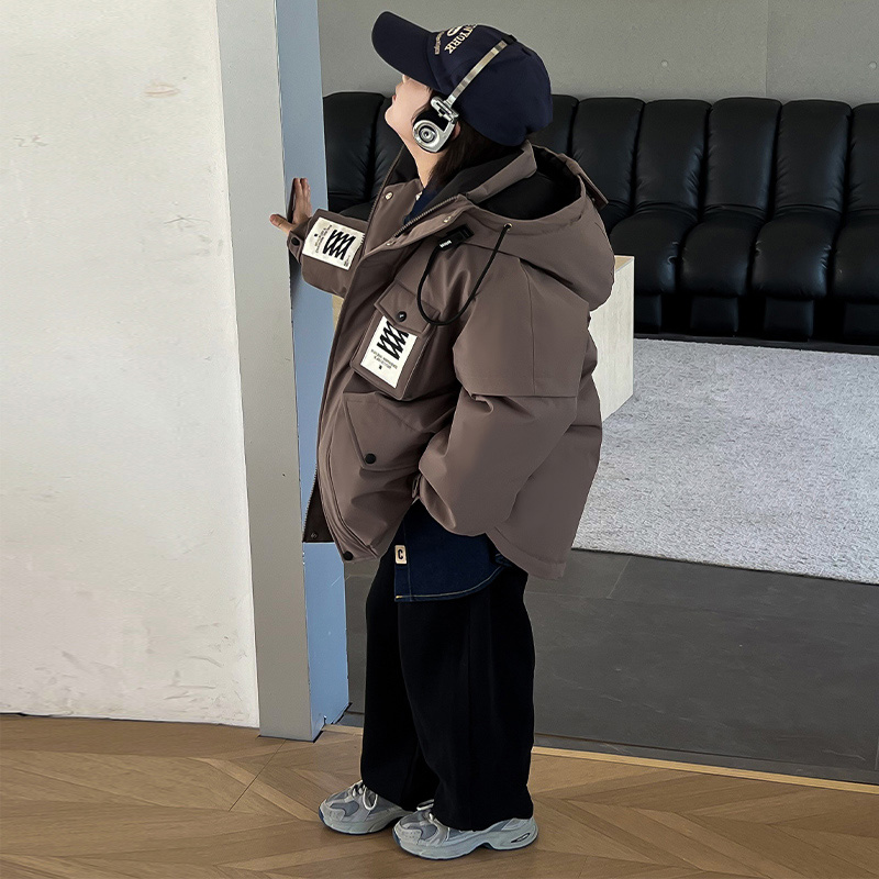 反季实体清仓亏本儿童羽绒服男童中大童加厚外套亲子休闲时尚户外