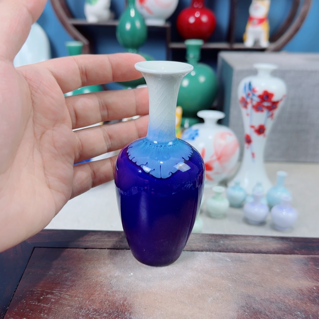 陶瓷手工小花器摆件