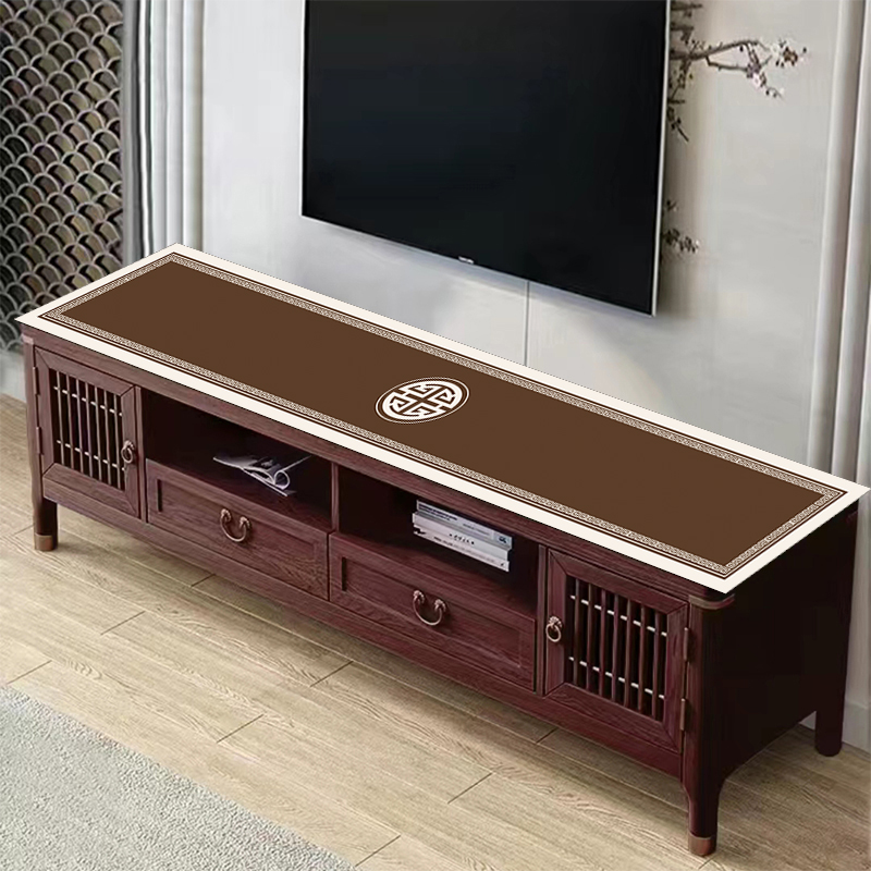 中式电视柜桌垫防水防油防尘保护垫玄关鞋柜餐边柜盖布桌布