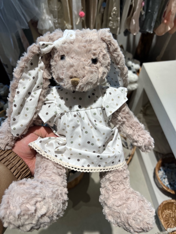 老莫推荐非常好看波点兔子玩偶