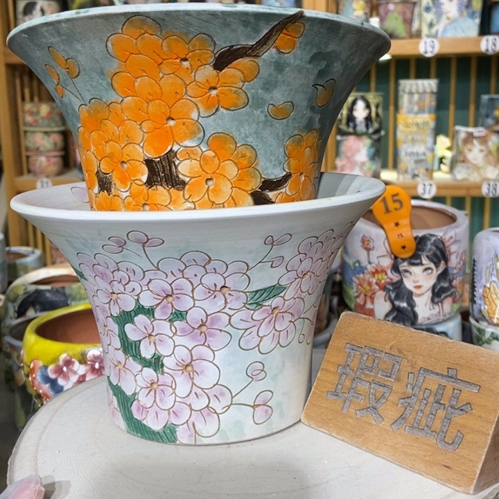 红陶景德镇艺术手绘作品