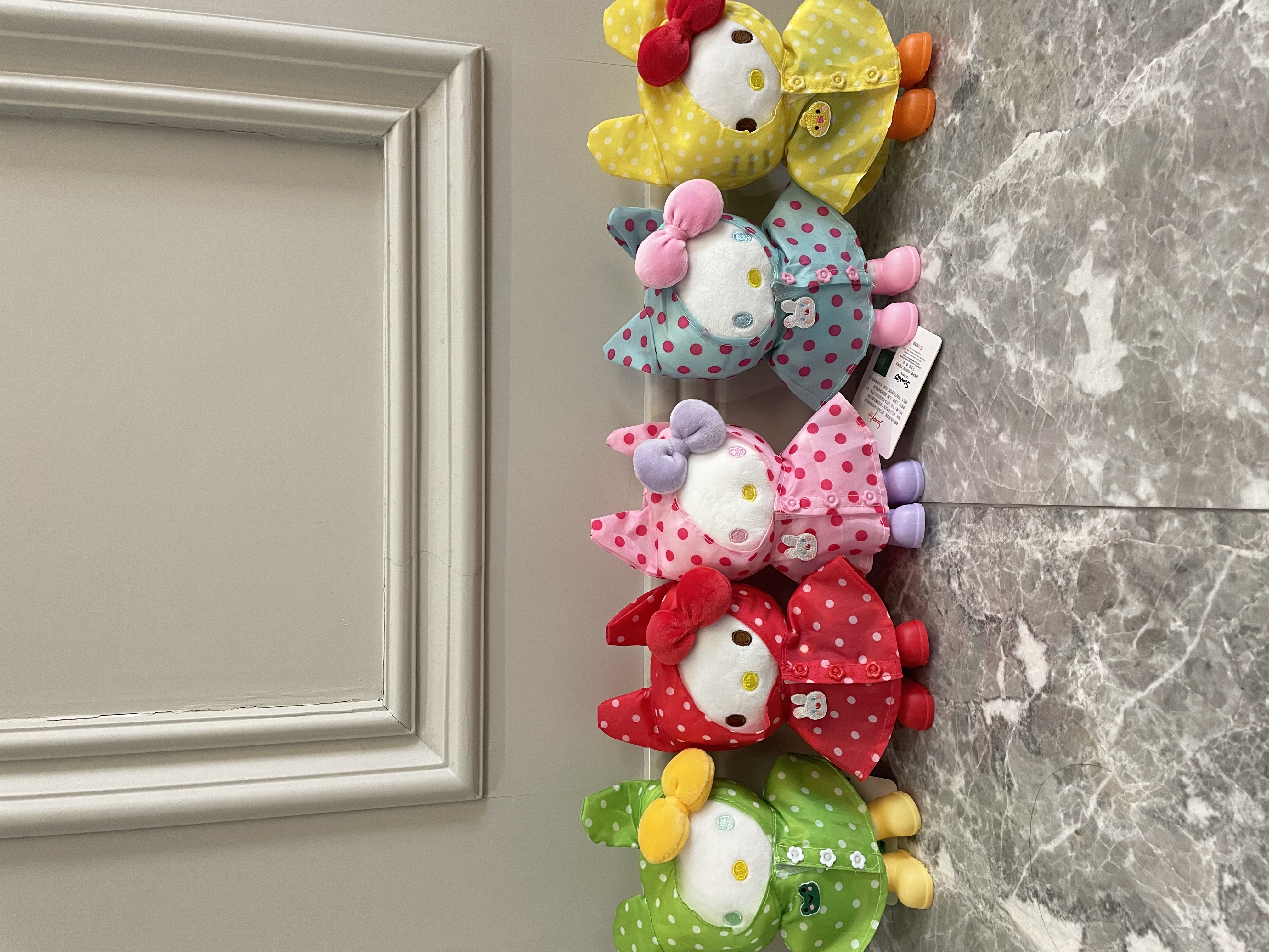 波点雨衣系列HelloKitty公仔可爱包包挂件凯蒂猫女生礼物